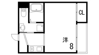 レザムルーズ西宮【7階】の間取り