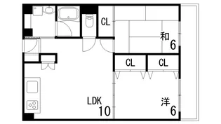 松園ハイツ【3階】の間取り