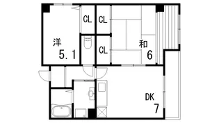 ロッソ王子【4階】の間取り