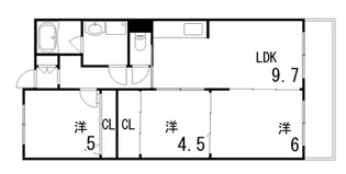 摩耶コート壱番館【8階】の間取り
