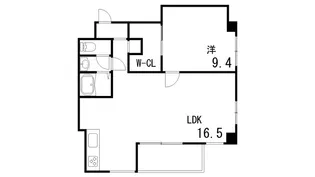 岡本野寄ハイツ【1階】の間取り