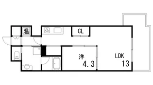 フォアクレージュ御影【3階】の間取り