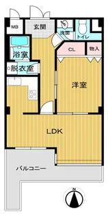 プレシオ六甲道【5階】の間取り