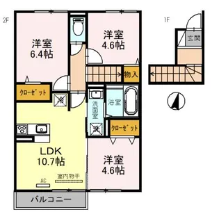 グランデ アルベロ【2階】の間取り
