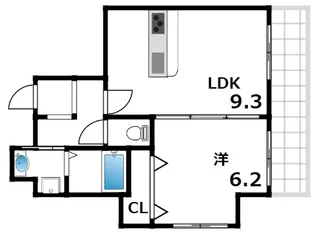 アムール住吉【4階】の間取り