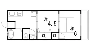 シティハイムウィステリア【2階】の間取り
