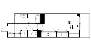 フレックス芦屋【8階】の間取り
