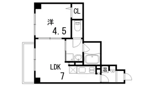 コートベルフラワー【6階】の間取り