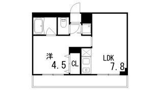 サンライズコート【3階】の間取り