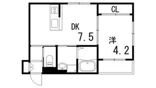 グランメール芦屋南宮町【2階】の間取り