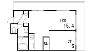 藤和ライブタウン本山【4階】の間取り