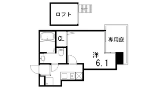 ダイドーメゾン神戸六甲【1階】の間取り