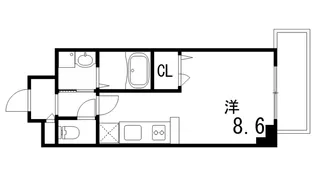ONLYONE灘南通【3階】の間取り