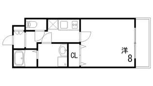 メインステージ ザ ベースフロント【4階】の間取り