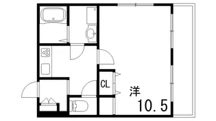 御影サンシャイン【4階】の間取り
