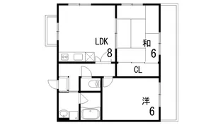 東灘プレイス【3階】の間取り