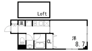 すぴりっと芦屋【4階】の間取り