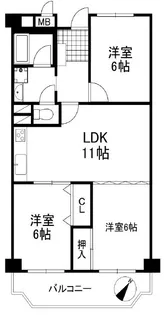 芦屋山ノ手アーバンライフ【2階】の間取り