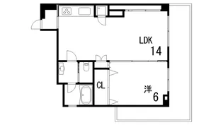 芦屋アーバンライフ【2階】の間取り