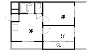 シンプルライフ本山【5階】の間取り