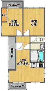 アールズコート【3階】の間取り