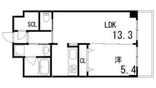 エーデルホーフ住吉本町【3階】の間取り