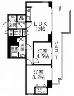 東灘レックスマンション【5階】の間取り