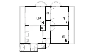 芦屋東山プリンス【2階】の間取り