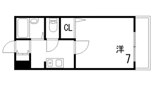 ヘスティア御影D棟【2階】の間取り