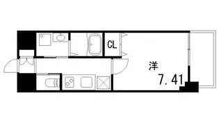 リブネスコート神戸深江【2階】の間取り