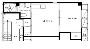 シーマーク芦屋【3階】の間取り