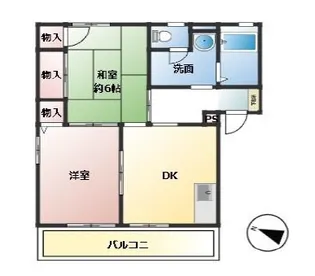 メゾン・ヴィオレット【1階】の間取り