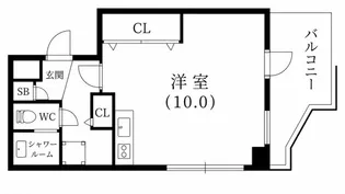 メインステージ芦屋楠【4階】の間取り