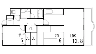 ニックあさひ【3階】の間取り