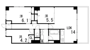 ラフィーネ御影【2階】の間取り