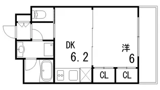 サンフォーレ岡本【3階】の間取り