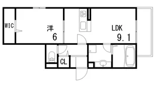 グレイスコート御影中町【3階】の間取り