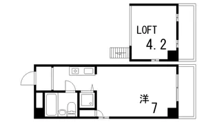 メインステージ芦屋茶屋之町【4階】の間取り