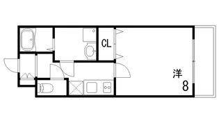 メインステージ ザ ベースフロント【2階】の間取り