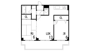 ブリックブロック【2階】の間取り