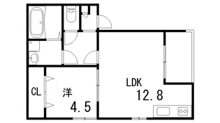コウアロイヤル灘【1階】の間取り