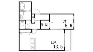 シエーナ芦屋【1階】の間取り