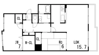 RICイーストコート10番街2番館【1階】の間取り