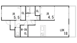 アルンハイム芦屋【3階】の間取り