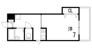 ハイツ本山南【3階】の間取り