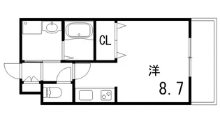 ブルーメ芦屋【2階】の間取り