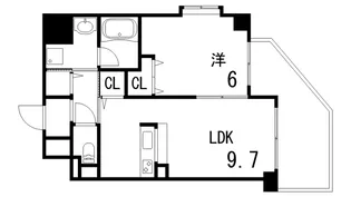 住吉VALORE【7階】の間取り