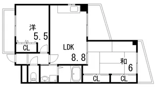 フレンテ灘【2階】の間取り