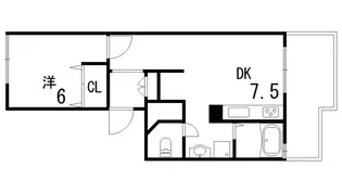 ヴィラ芦屋A棟【1階】の間取り