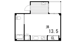 OAZO芦屋上宮川町【3階】の間取り